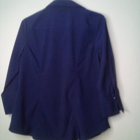 Est 1946 Cato Shirt Blouse S Women 3/4 Sleeve Button Up Pockets Blue - Picture 5 of 16